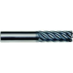 3/8 x 3/8 x 1-1/8 x 3 x .030 Rad 9 Flute End Mill IPT9-AlCrNX Coated - USA Tool & Supply