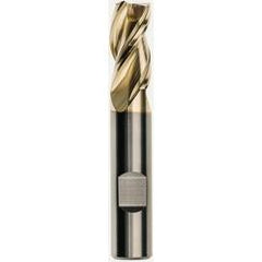3/4 x 3/4 x 1-5/8 x 4 Square 3 Flute Carbide M223 Streaker End Mill-ZrN - USA Tool & Supply