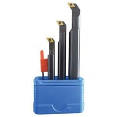 Set of 3 Boring Bars - Includes 1 of Each: S06JSDUCR2, S08KSDUCR2, S10MSDUCR2 - USA Tool & Supply