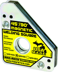 Magnetic Welding Square - Covered Heavy Duty - 3-3/4 x 3/4 x 4-3/8'' (L x W x H) - 75 lbs Holding Capacity - USA Tool & Supply