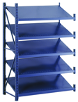 52 x 24 x 78" - Welded Frame Single Tilt Shelving Add-On Unit (Gray) - USA Tool & Supply