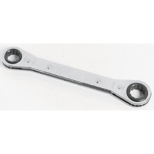 ‎Proto Offset Double Box Reversible Ratcheting Wrench 9 × 10 mm - 6 Point - USA Tool & Supply
