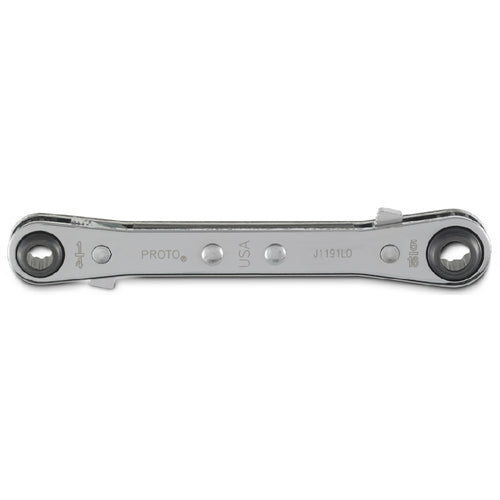 ‎Proto Double Box Reversible Ratcheting Wrench 1/4″ × 5/16″ - 12 Point - USA Tool & Supply