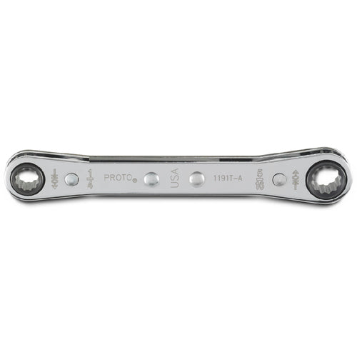 ‎Proto Double Box Ratcheting Wrench 1/4″ × 5/16″ - 12 Point - USA Tool & Supply