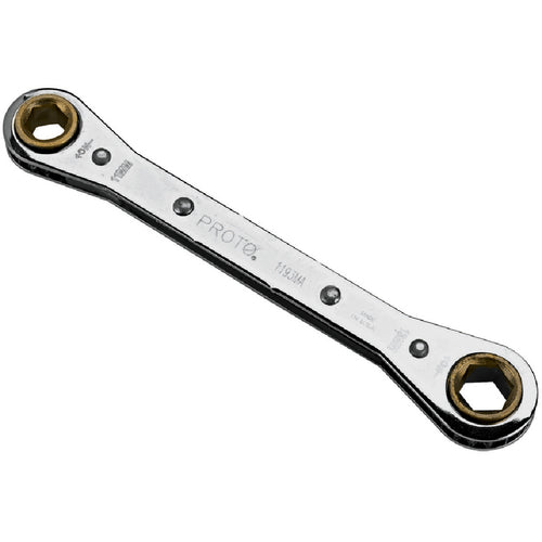 ‎Proto Double Box Ratcheting Wrench 9 × 10 mm - 6 Point - USA Tool & Supply