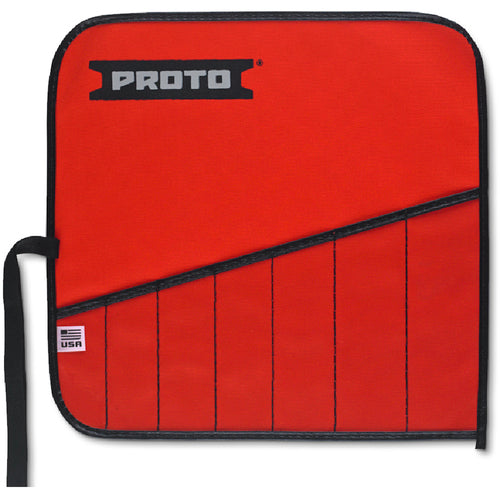 Proto Red Canvas 7-Pocket Tool Roll - USA Tool & Supply