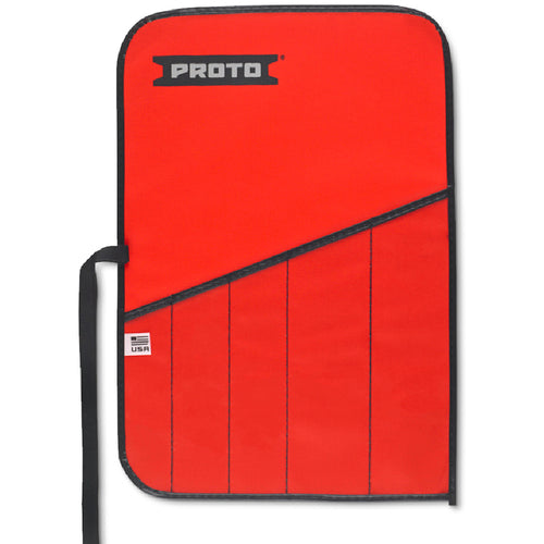 Proto Red Canvas 5-Pocket Tool Roll - USA Tool & Supply
