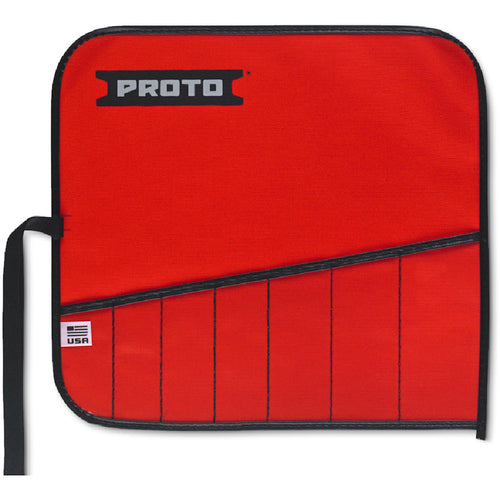Proto Red Canvas 7-Pocket Tool Roll - USA Tool & Supply