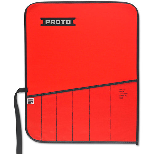 Proto Red Canvas 9-Pocket Tool Roll - USA Tool & Supply