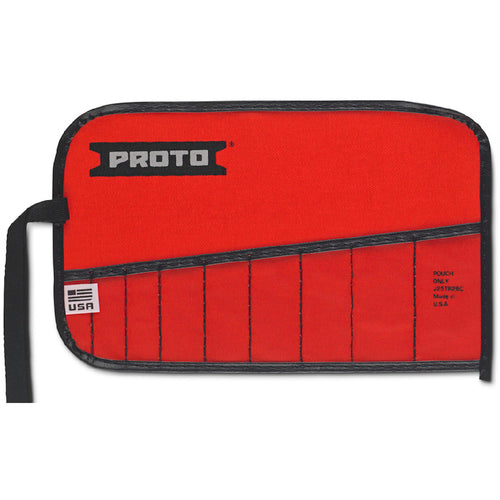 Proto Red Canvas 9-Pocket Tool Roll - USA Tool & Supply