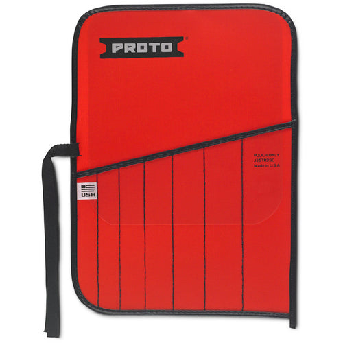 Proto Red Canvas 7-Pocket Tool Roll - USA Tool & Supply