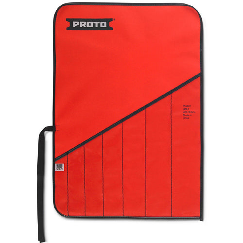 Proto Red Canvas 7-Pocket Tool Roll - USA Tool & Supply