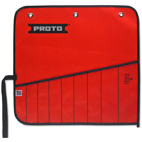 Proto Red Canvas 9-Pocket Tool Roll - USA Tool & Supply
