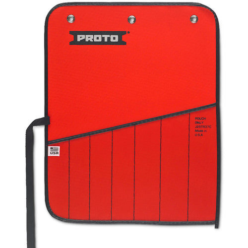 Proto Red Canvas 7-Pocket Tool Roll - USA Tool & Supply