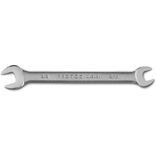Proto Satin Open-End Wrench - 3/8″ × 5/16″ - USA Tool & Supply