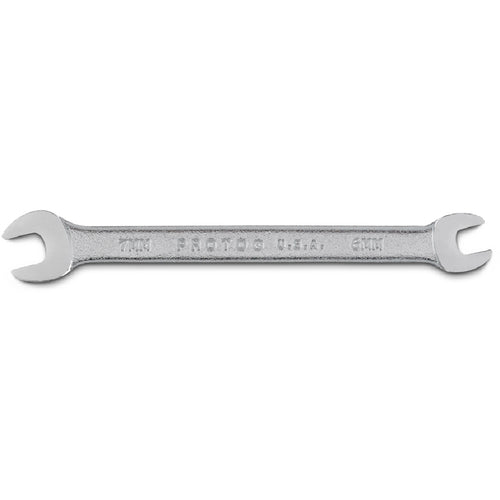 Proto Satin Open-End Wrench - 6 mm × 7 mm - USA Tool & Supply