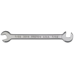 Proto Short Satin Angle Open-End Wrench - 7/32″ - USA Tool & Supply