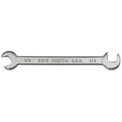 Proto Short Satin Angle Open-End Wrench - 1/4″ - USA Tool & Supply