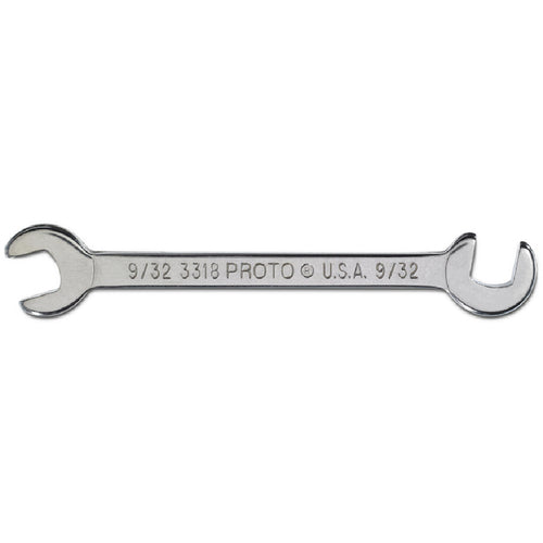 Proto Short Satin Angle Open-End Wrench - 9/32″ - USA Tool & Supply