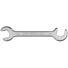 Proto Short Satin Angle Open-End Wrench - 1/2″ - USA Tool & Supply