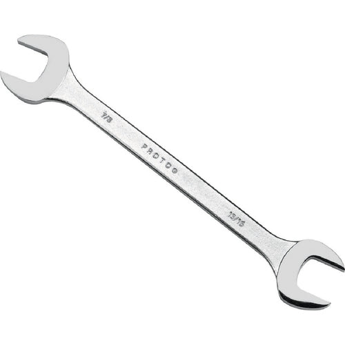 Proto Extra Thin Satin Open-End Wrench - 1/2″ × 9/16″ - USA Tool & Supply