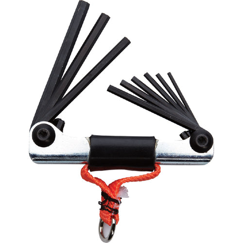 Proto Tether-Ready 9 Piece Folding Hex Key Set - USA Tool & Supply
