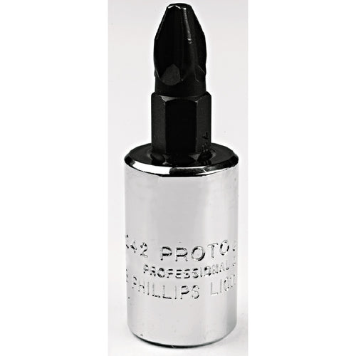 Proto 3/8″ Drive Phillips Screwdriver Bit Socket - #3 - USA Tool & Supply
