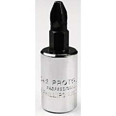 Proto 3/8″ Drive Phillips Screwdriver Bit Socket - #3 - USA Tool & Supply