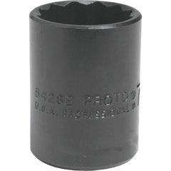 ‎Proto 1/2″ Drive Black Oxide Socket 1-1/4″ - 12 Point - USA Tool & Supply