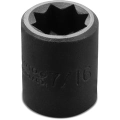 ‎Proto 3/8″ Drive Impact Socket 7/16″ - 8 Point - USA Tool & Supply
