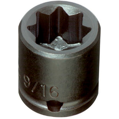 ‎Proto 3/8″ Drive Impact Socket 9/16″ - 8 Point - USA Tool & Supply