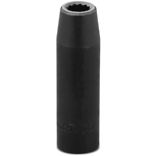 ‎Proto 1/2″ Drive Deep Impact Socket 7/16″ - 12 Point - USA Tool & Supply