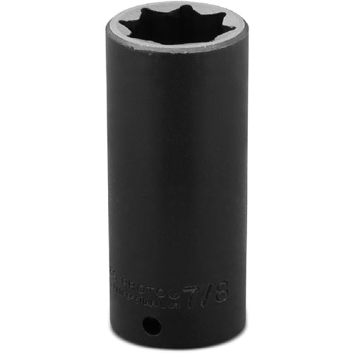 ‎Proto 1/2″ Drive Deep Impact Socket 7/8″ - 8 Point - USA Tool & Supply
