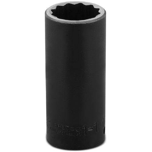 ‎Proto 1/2″ Drive Deep Impact Socket 1-1/16″ - 12 Point - USA Tool & Supply
