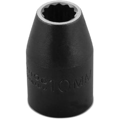 ‎Proto 1/2″ Drive Thin Wall Impact Socket 10 mm - 12 Point - USA Tool & Supply