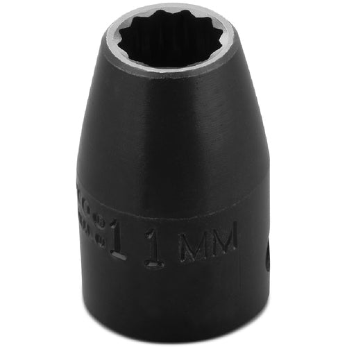 ‎Proto 1/2″ Drive Thin Wall Impact Socket 11 mm - 12 Point - USA Tool & Supply