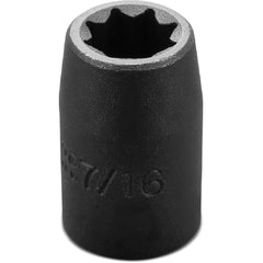 ‎Proto 1/2″ Drive Impact Socket 7/16″ - 8 Point - USA Tool & Supply