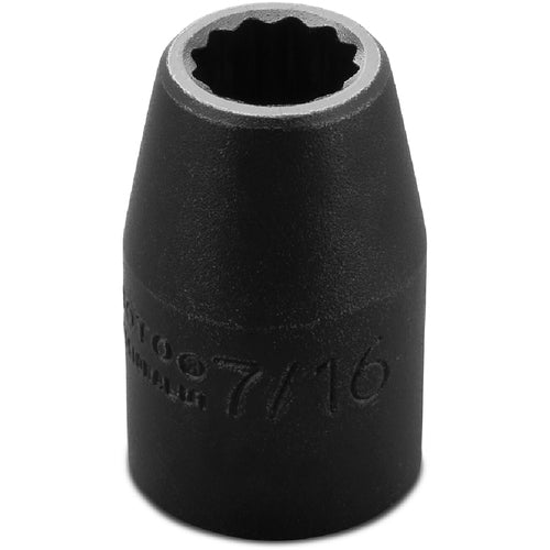 ‎Proto 1/2″ Drive Impact Socket 7/16″ - 12 Point - USA Tool & Supply