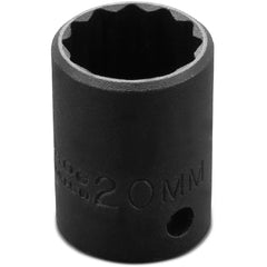 ‎Proto 1/2″ Drive Thin Wall Impact Socket 20 mm - 12 Point - USA Tool & Supply