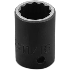 ‎Proto 1/2″ Drive Impact Socket 11/16″ - 12 Point - USA Tool & Supply