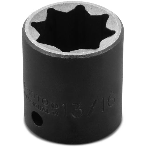 ‎Proto 1/2″ Drive Impact Socket 13/16″ - 8 Point - USA Tool & Supply