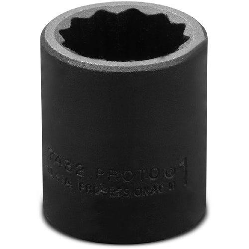 ‎Proto 1/2″ Drive Impact Socket 1″ - 12 Point - USA Tool & Supply