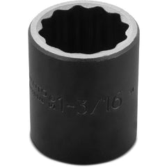 ‎Proto 1/2″ Drive Impact Socket 1-3/16″ - 12 Point - USA Tool & Supply