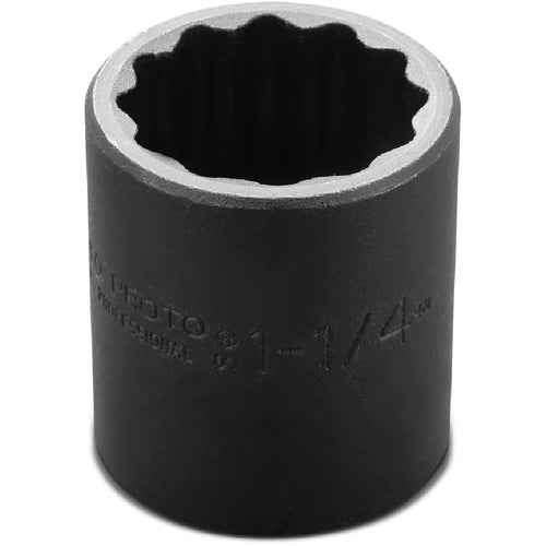 ‎Proto 1/2″ Drive Impact Socket 1-1/4″ - 12 Point - USA Tool & Supply