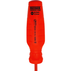 Proto VDE Insulated Cabinet Screwdriver- 9/64 × 4″ - USA Tool & Supply