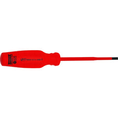 Proto VDE Insulated Cabinet Screwdriver- 7/32″ × 5″ - USA Tool & Supply