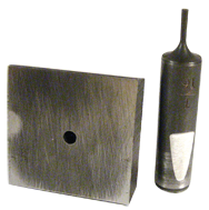 Punch & Die Set for Bench Punch - 3/8" Square - USA Tool & Supply