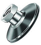 M12 TAPPED LEVELING PAD SWIVELS 6 D - USA Tool & Supply