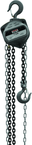 S90-100-10, 1-Ton Hand Chain Hoist with 10' Lift - USA Tool & Supply