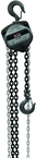 S90-200-15, 2-Ton Hand Chain Hoist with 15' Lift - USA Tool & Supply